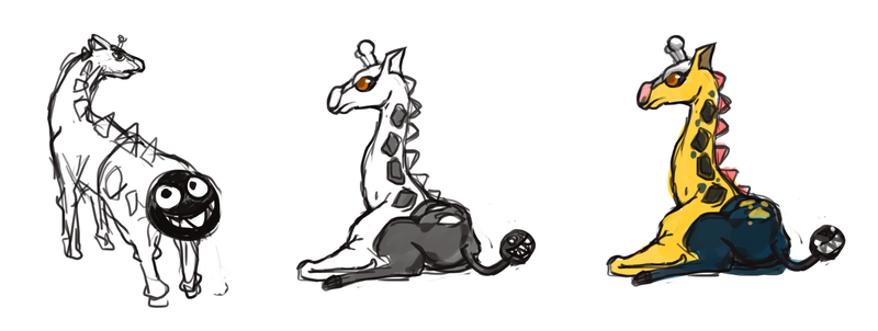 Illustration for article titled Giddy Girafarig! Pokemon One a Day, Series 2!